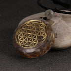 Collar con Colgante de Orgonita de Protección y Meditación para Hombre o Mujer