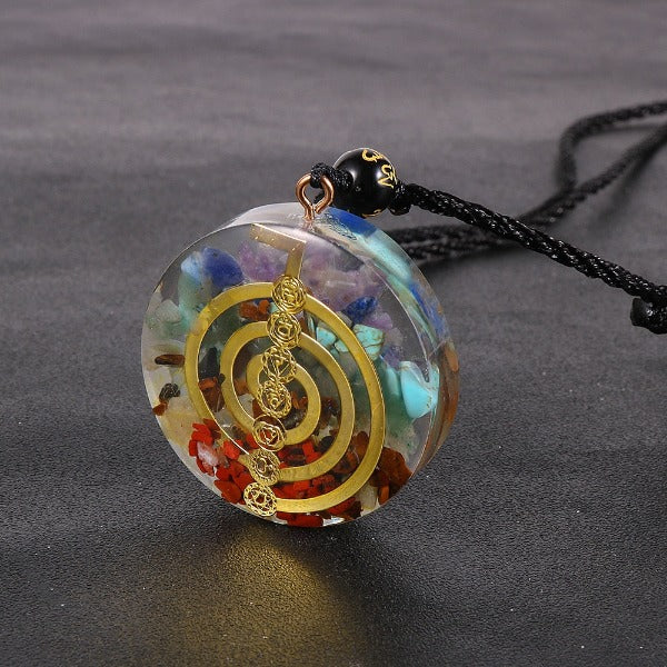 Collar con Colgante de Orgonita de Protección y Meditación para Hombre o Mujer