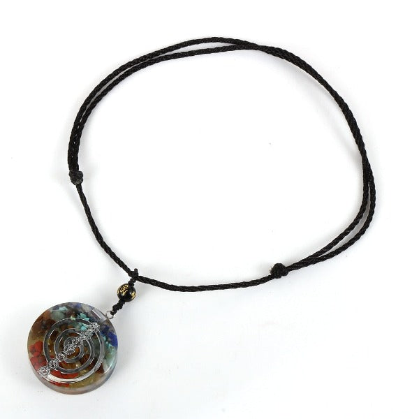 Collar con Colgante de Orgonita de Protección y Meditación para Hombre o Mujer