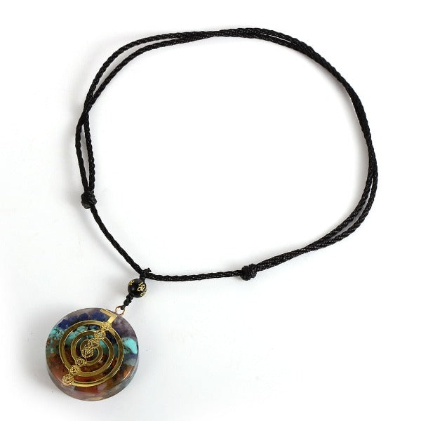 Collar con Colgante de Orgonita de Protección y Meditación para Hombre o Mujer