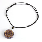 Collar con Colgante de Orgonita de Protección y Meditación para Hombre o Mujer