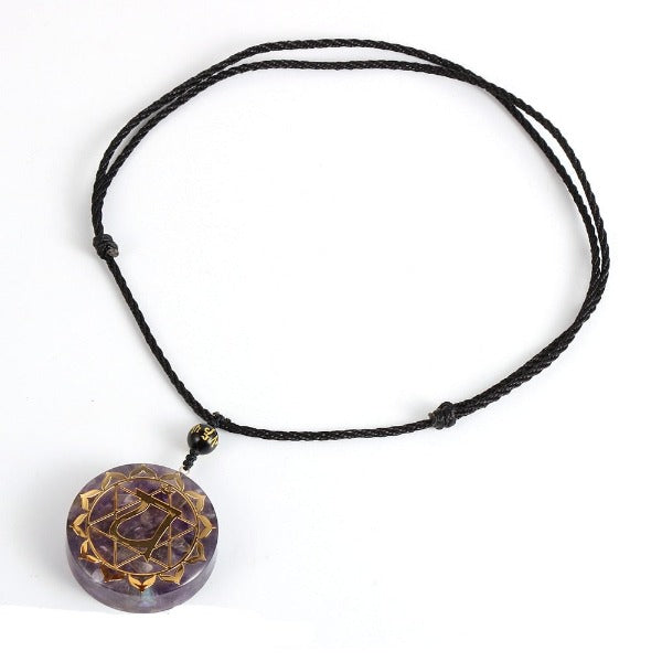 Collar con Colgante de Orgonita de Protección y Meditación para Hombre o Mujer