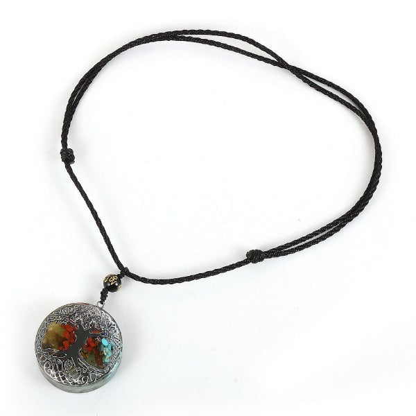 Collar con Colgante de Orgonita de Protección y Meditación para Hombre o Mujer