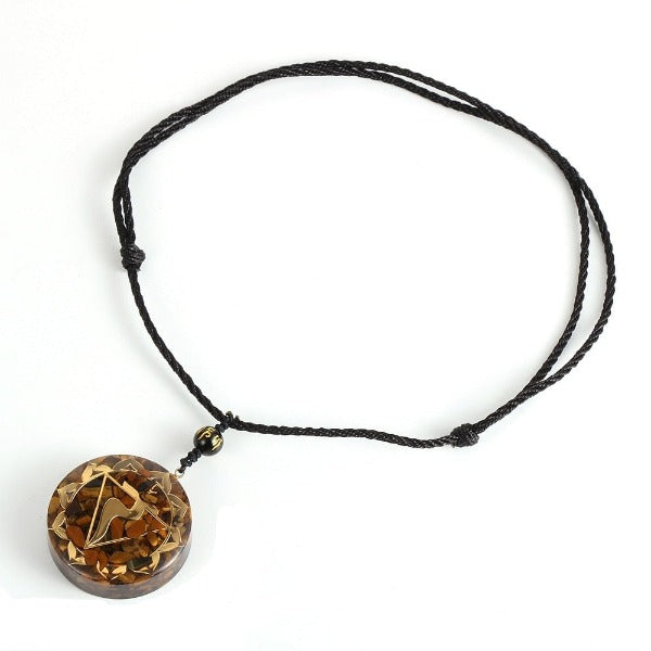 Collar con Colgante de Orgonita de Protección y Meditación para Hombre o Mujer