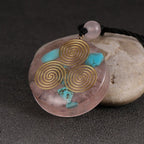 Colgante Piedra Orgonita & Collar Hombre mujer Protección Meditación triskel