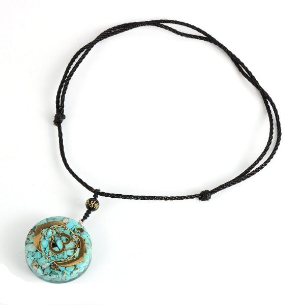 Collar con Colgante de Orgonita de Protección y Meditación para Hombre o Mujer