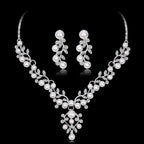 Conjunto de Collar y Pendientes de Boda con Perlas Juego
