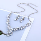 Conjunto de Collar y Pendientes de Boda con Perlas