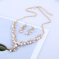 Conjunto de Collar y Pendientes de Boda con Perlas